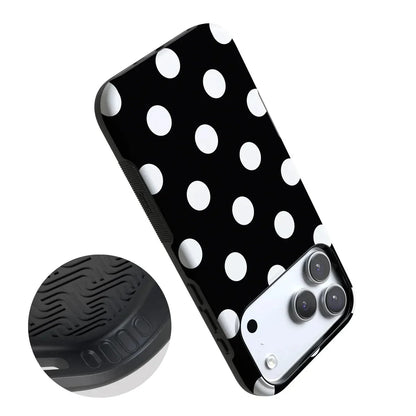 Polka Dots | High Contrast Design Case Phone Case Casetry