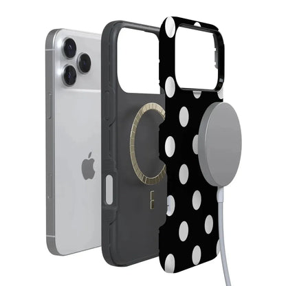 Polka Dots | High Contrast Design Case Phone Case Casetry