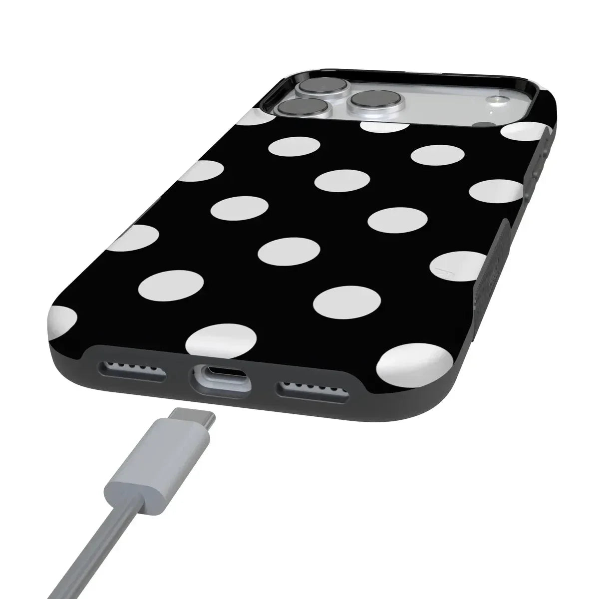 Polka Dots | High Contrast Design Case Phone Case Casetry