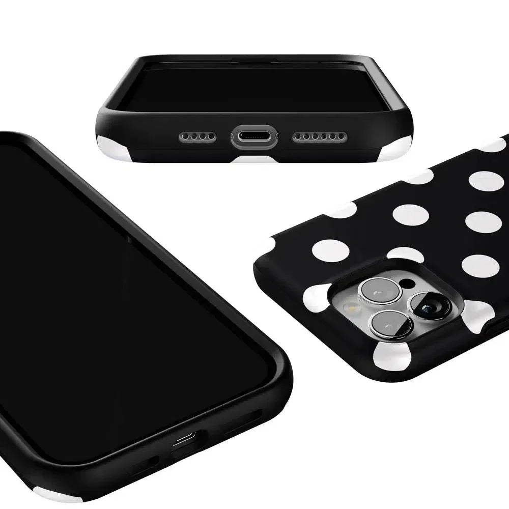 Polka Dots | High Contrast Design Case Phone Case Casetry