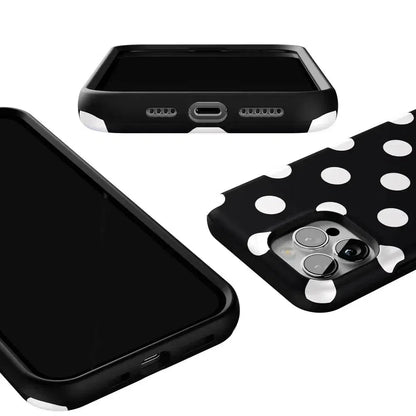 Polka Dots | High Contrast Design Case Phone Case Casetry