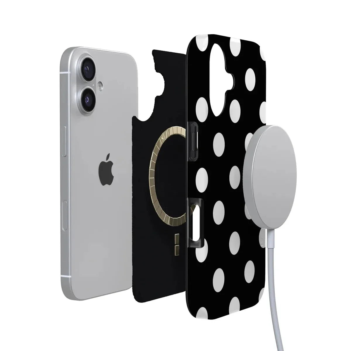 Polka Dots | High Contrast Design Case Phone Case Casetry