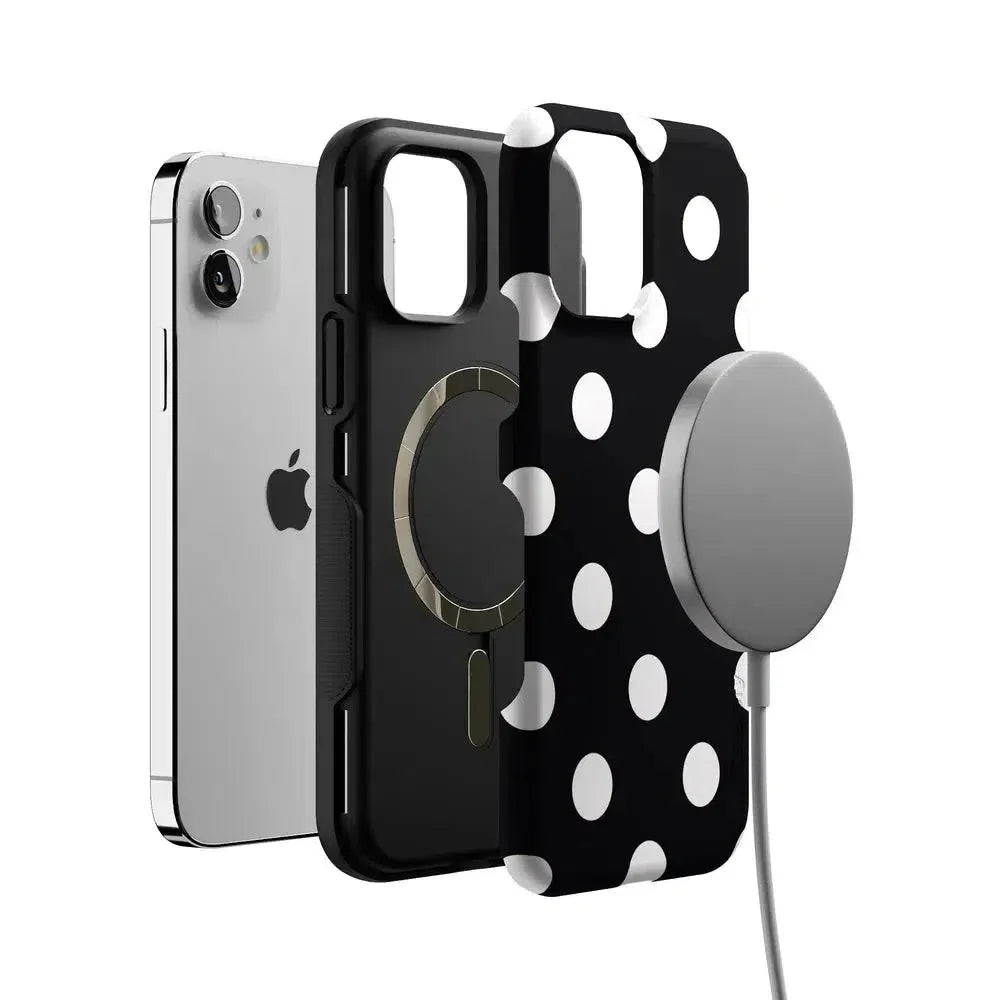 Polka Dots | High Contrast Design Case Phone Case Casetry