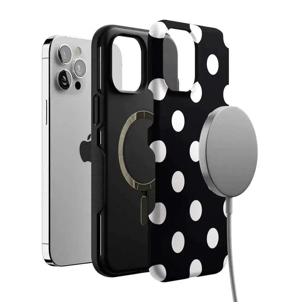 Polka Dots | High Contrast Design Case Phone Case Casetry