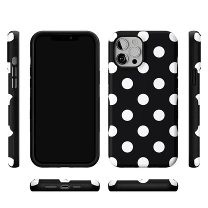 Polka Dots | High Contrast Design Case Phone Case Casetry