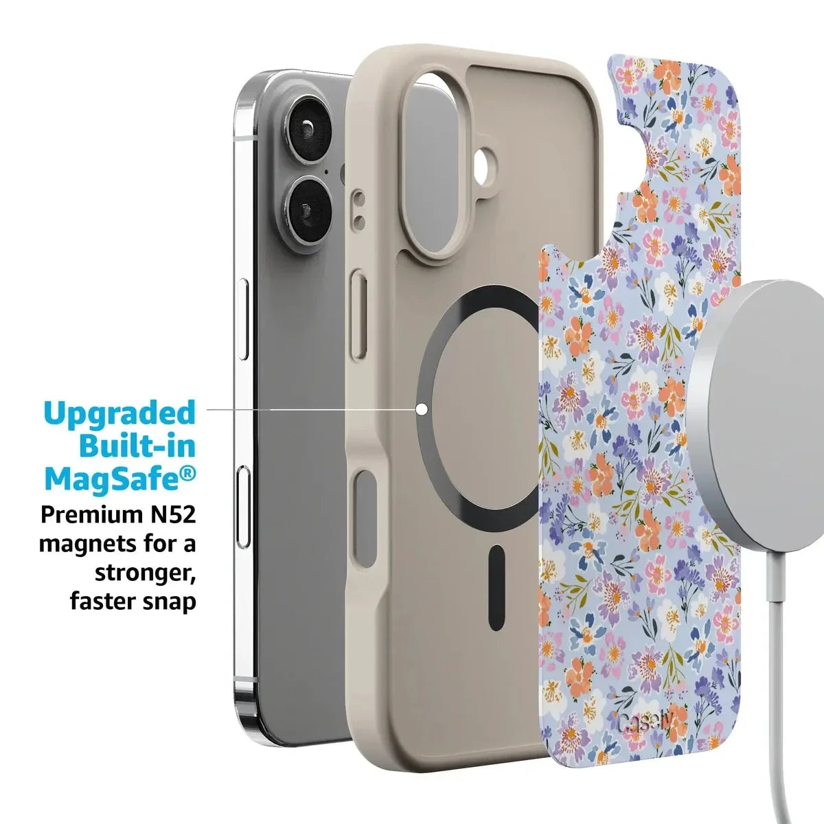 Poppy Meadows | Pastel Floral Case iPhone Case get.casely