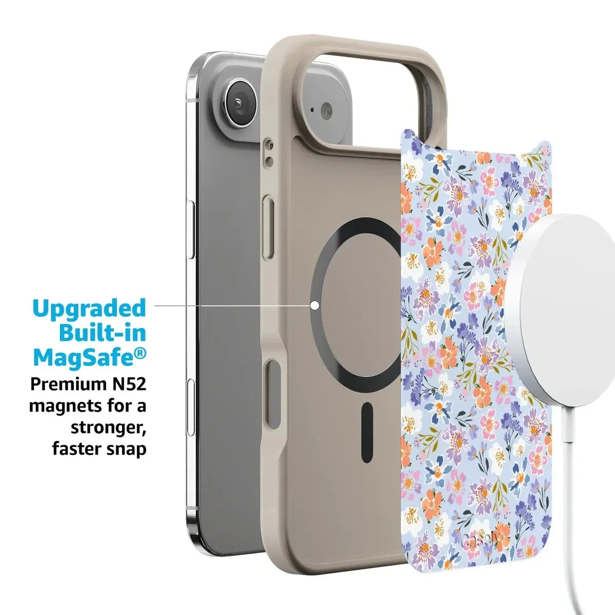 Poppy Meadows | Pastel Floral Case iPhone Case get.casely