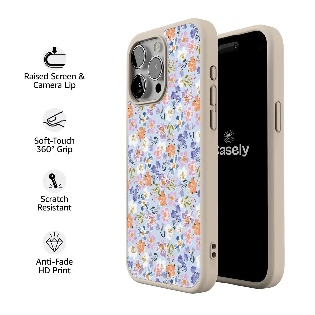 Poppy Meadows | Pastel Floral Case iPhone Case get.casely