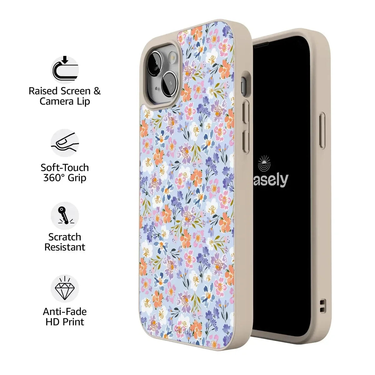 Poppy Meadows | Pastel Floral Case iPhone Case get.casely