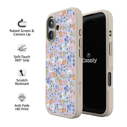Poppy Meadows | Pastel Floral Case iPhone Case get.casely