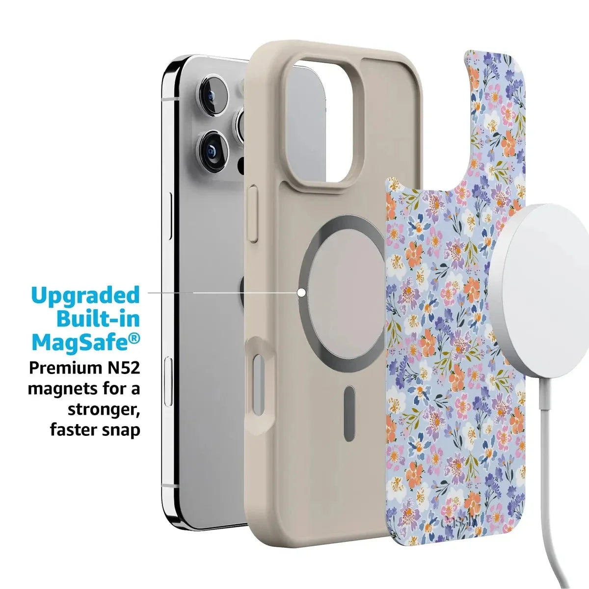 Poppy Meadows | Pastel Floral Case iPhone Case get.casely