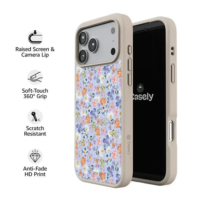 Poppy Meadows | Pastel Floral Case iPhone Case get.casely