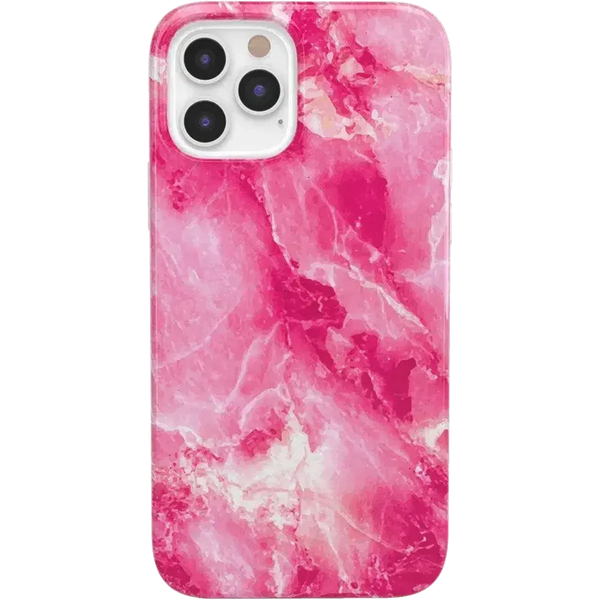 Pretty in Pink | Hot Pink Marble Case iPhone Case get.casely Classic iPhone 12 Pro
