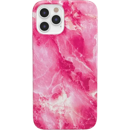 Pretty in Pink | Hot Pink Marble Case iPhone Case get.casely Classic iPhone 12 Pro