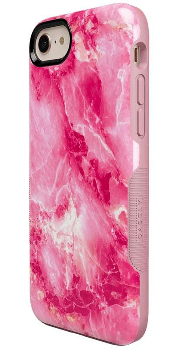 Pretty in Pink | Hot Pink Marble Case iPhone Case get.casely