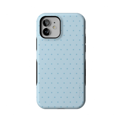 On the Dot | Blue Monochrome Polka Dot Case - iPhone 12