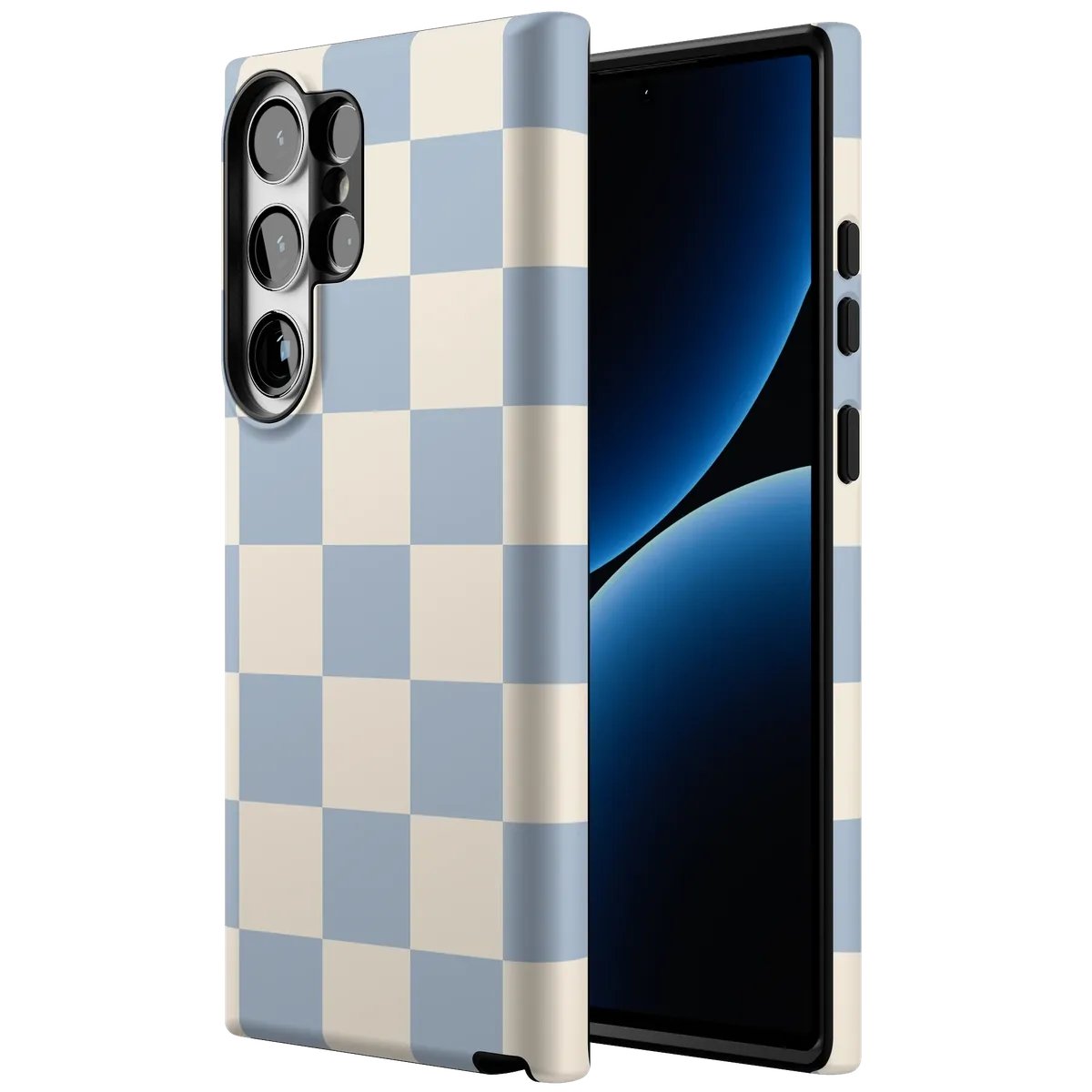 Fit Check | Light Blue Checkerboard Case