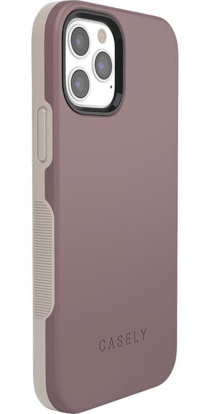 Purple Taupe on Nude | Ultra-Protective Bold Case iPhone Case get.casely