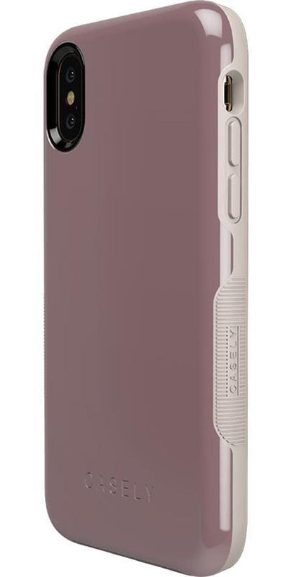 Purple Taupe on Nude | Ultra-Protective Bold Case iPhone Case get.casely