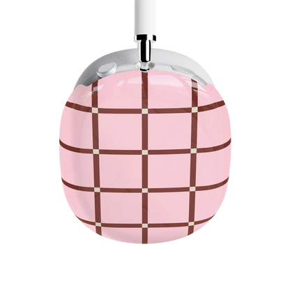 Uptown Gridlock | Pink Checkerboard AirPods Max Case