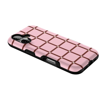 Uptown Gridlock | Pink Checkerboard Case