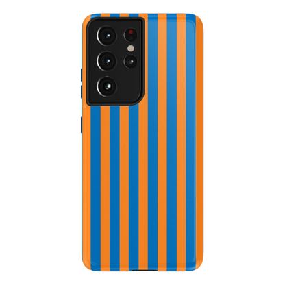 Go New York | Blue & Orange Stripes Case - Galaxy S21 Ultra