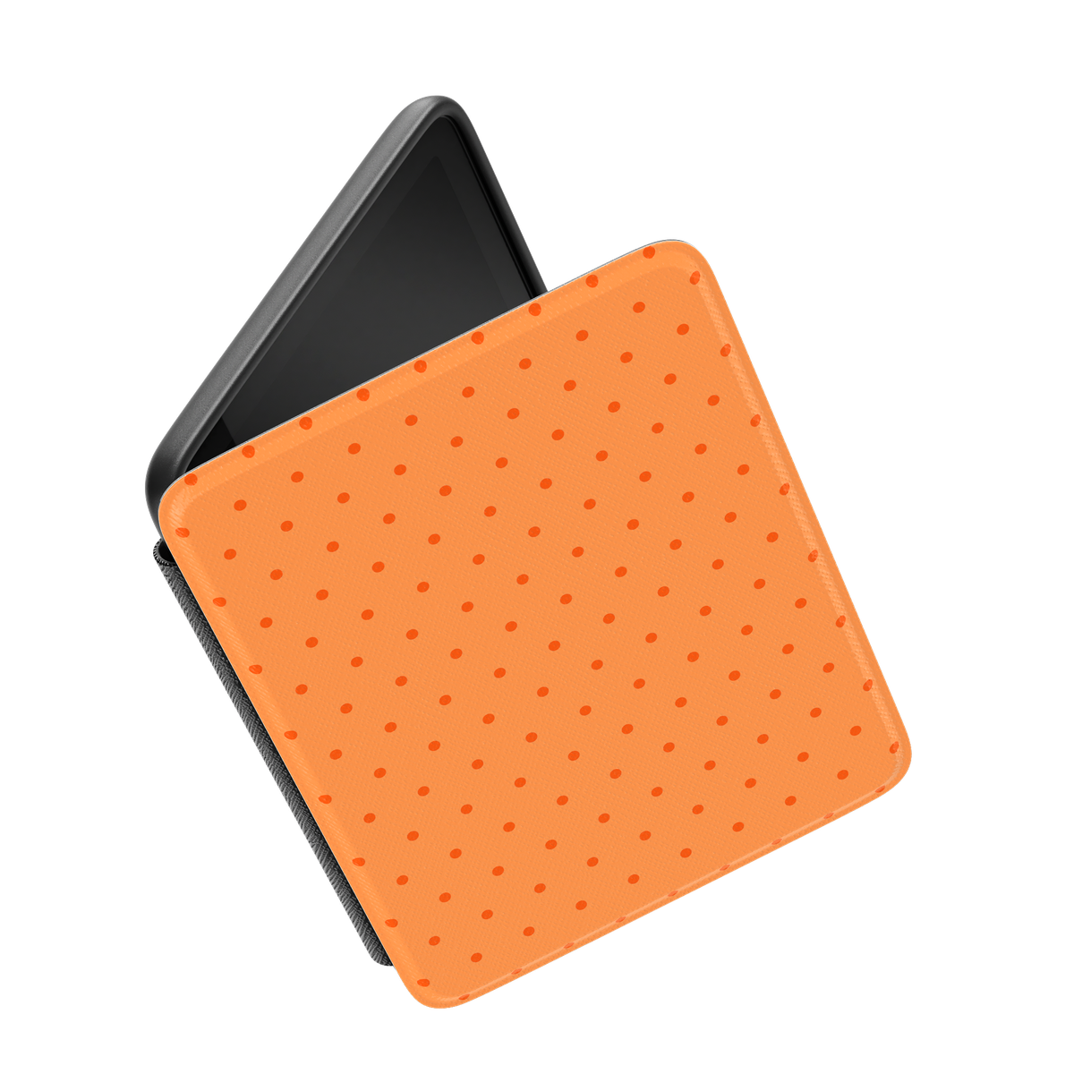 On the Dot | Orange Polka Dot Kindle Case