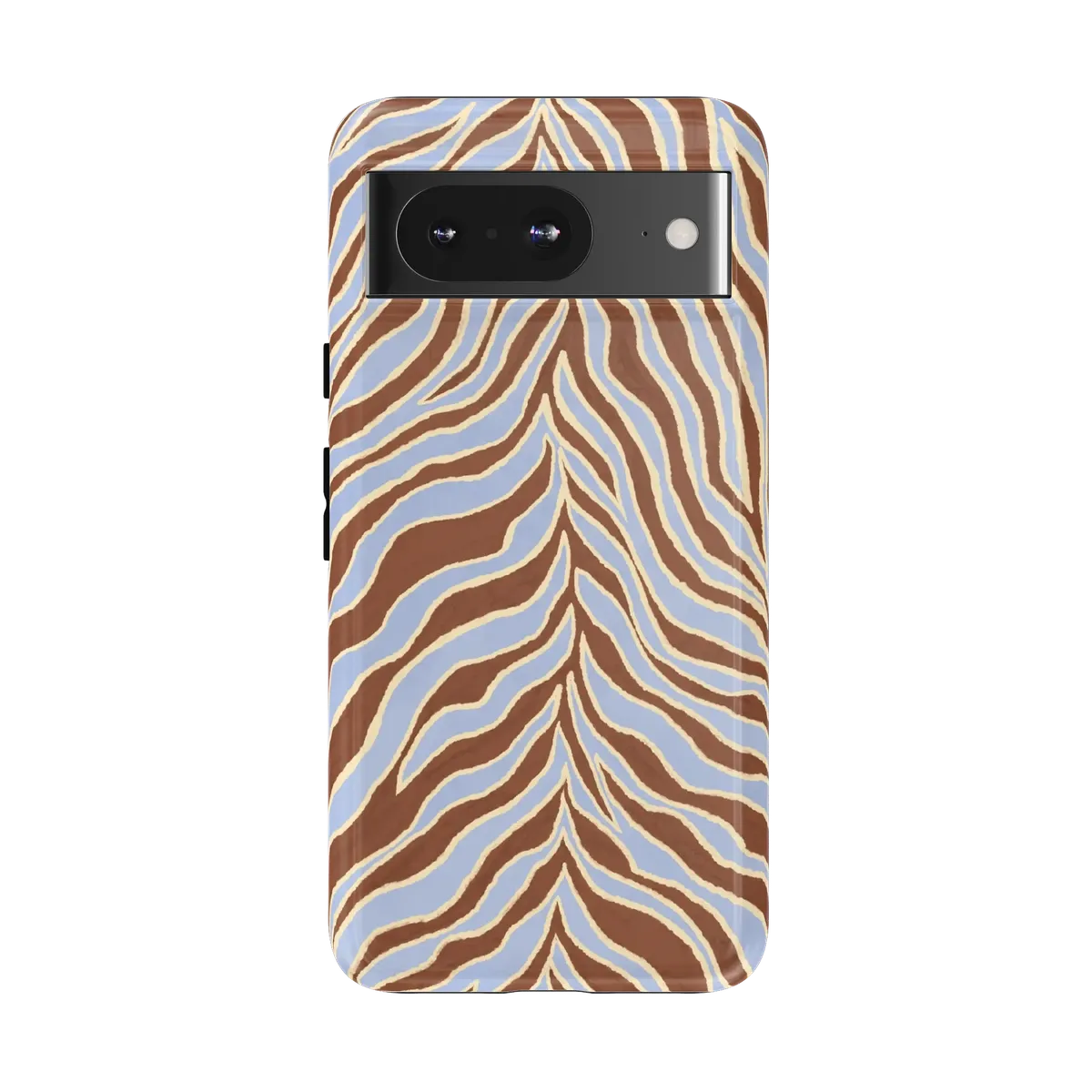 Untamed | Brown & Blue Zebra Case - Google Pixel 8