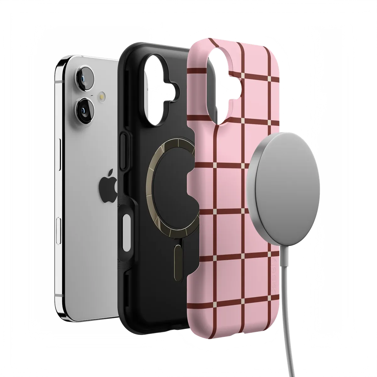 Uptown Gridlock | Pink Checkerboard Case