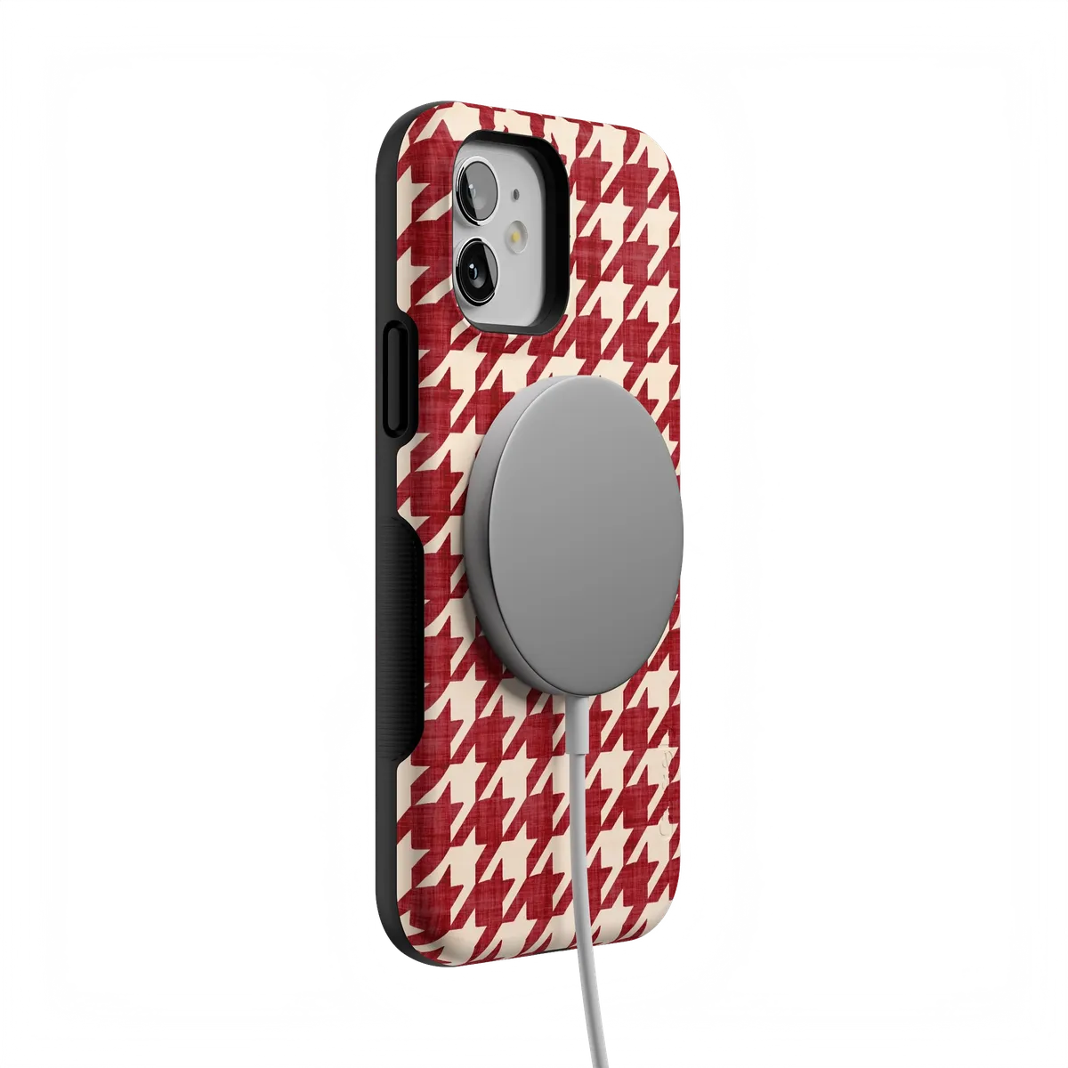 Scarlet Stitch | Red Houndstooth Case