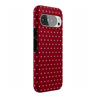 On the Dot | Maroon Polka Dot Case