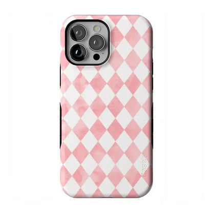 Queen of Diamonds | Pink Watercolor Case Phone Case Casetry Bold Flex + MagSafe® iPhone 13 Pro Max