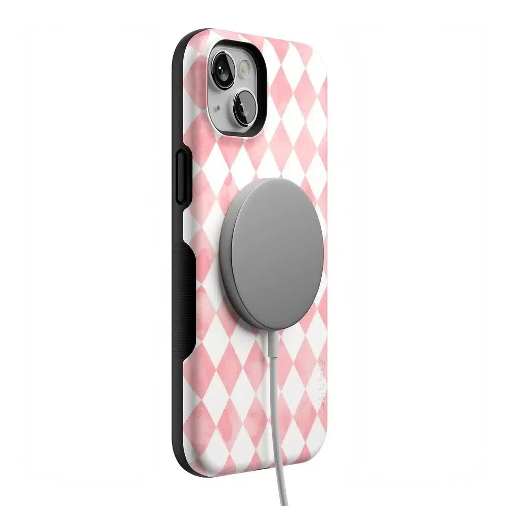 Queen of Diamonds | Pink Watercolor Case Phone Case Casetry