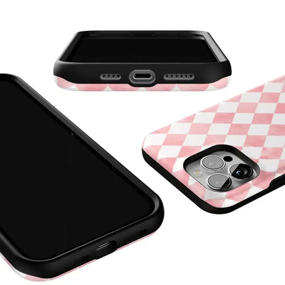 Queen of Diamonds | Pink Watercolor Case Phone Case Casetry