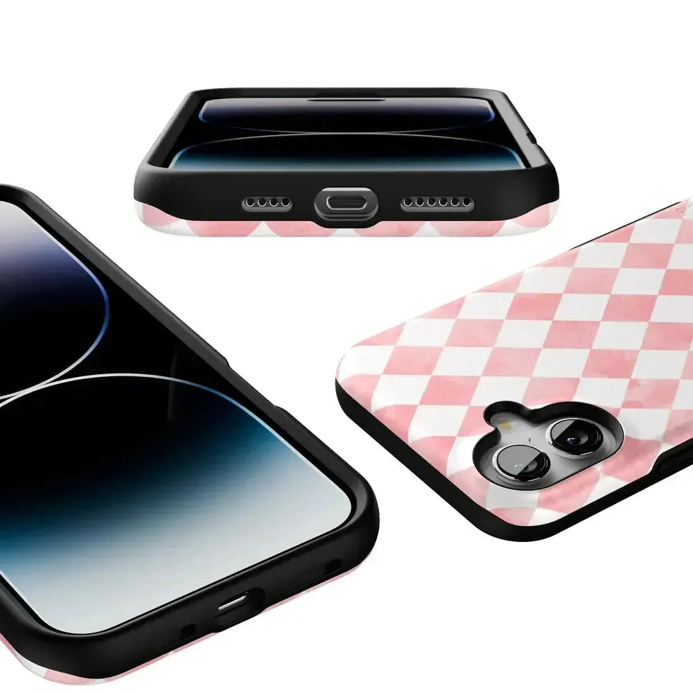 Queen of Diamonds | Pink Watercolor Case Phone Case Casetry