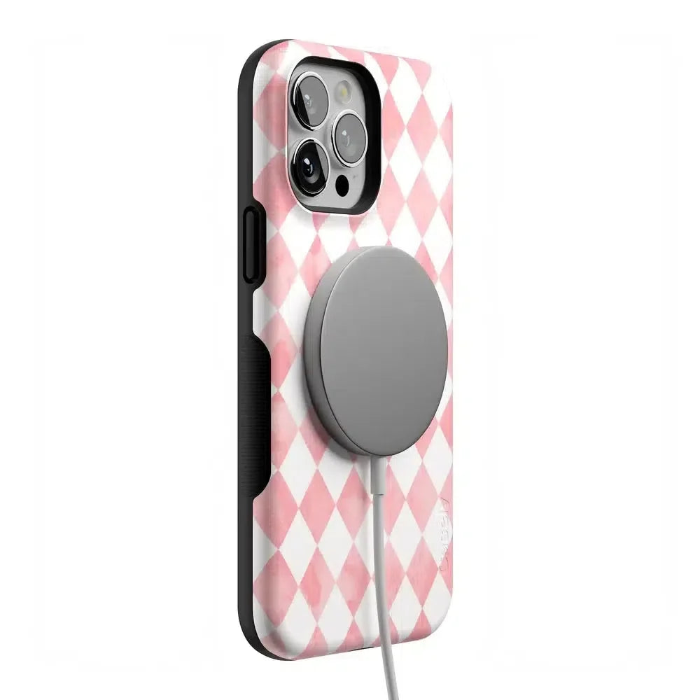Queen of Diamonds | Pink Watercolor Case Phone Case Casetry
