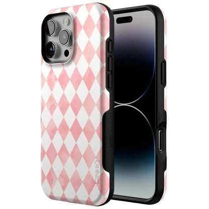 Queen of Diamonds | Pink Watercolor Case Phone Case Casetry