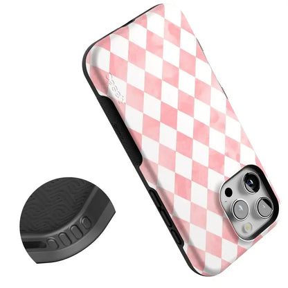 Queen of Diamonds | Pink Watercolor Case Phone Case Casetry