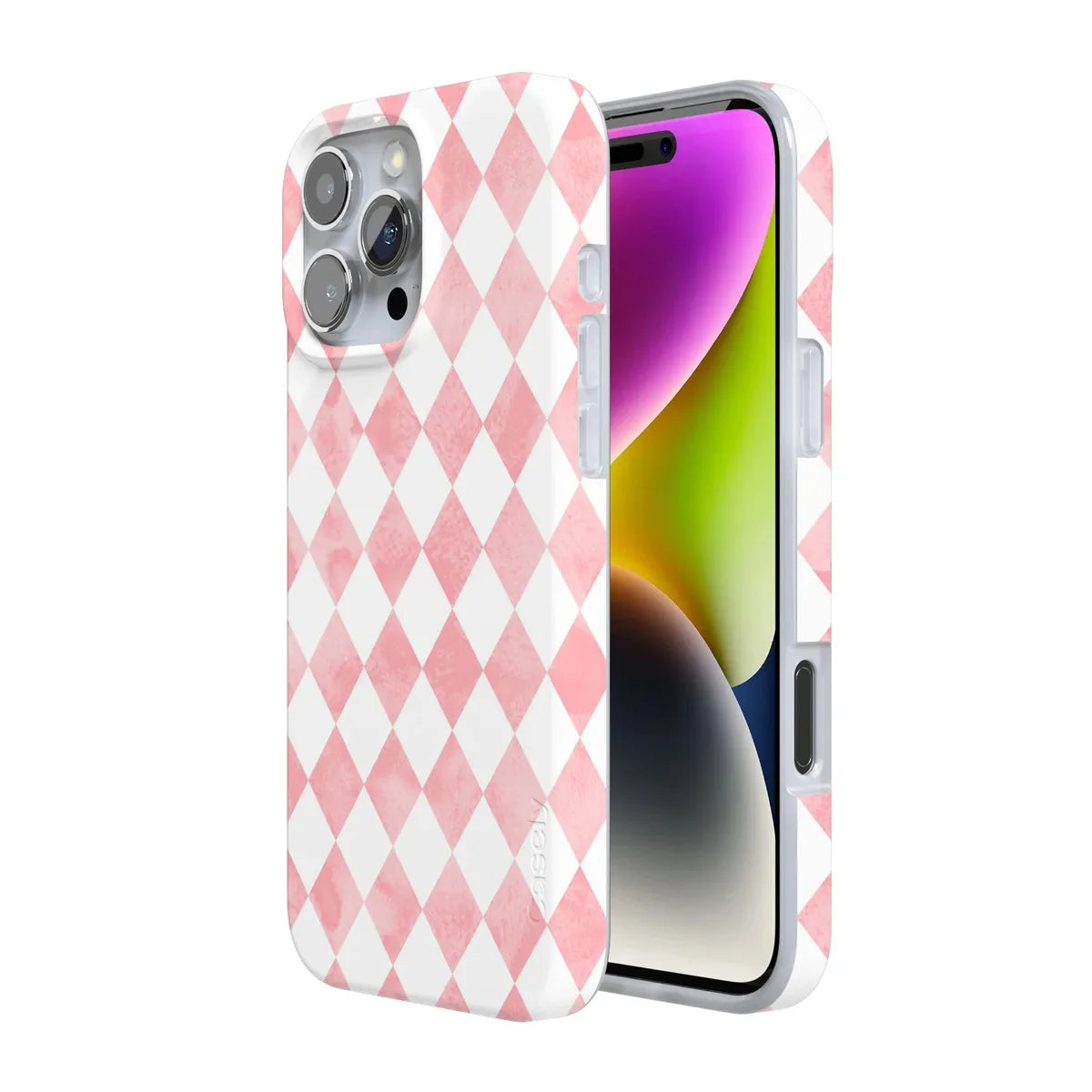Queen of Diamonds | Pink Watercolor Case Phone Case Casetry