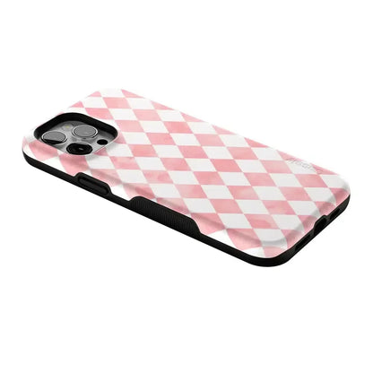 Queen of Diamonds | Pink Watercolor Case Phone Case Casetry