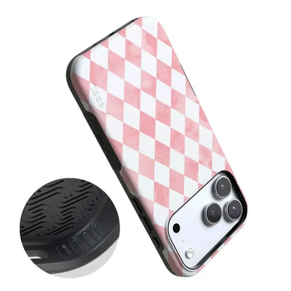 Queen of Diamonds | Pink Watercolor Case Phone Case Casetry