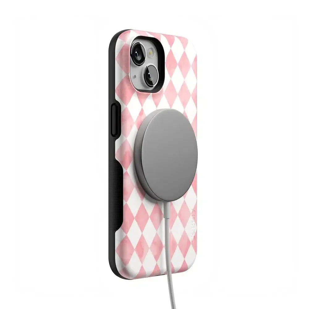 Queen of Diamonds | Pink Watercolor Case Phone Case Casetry