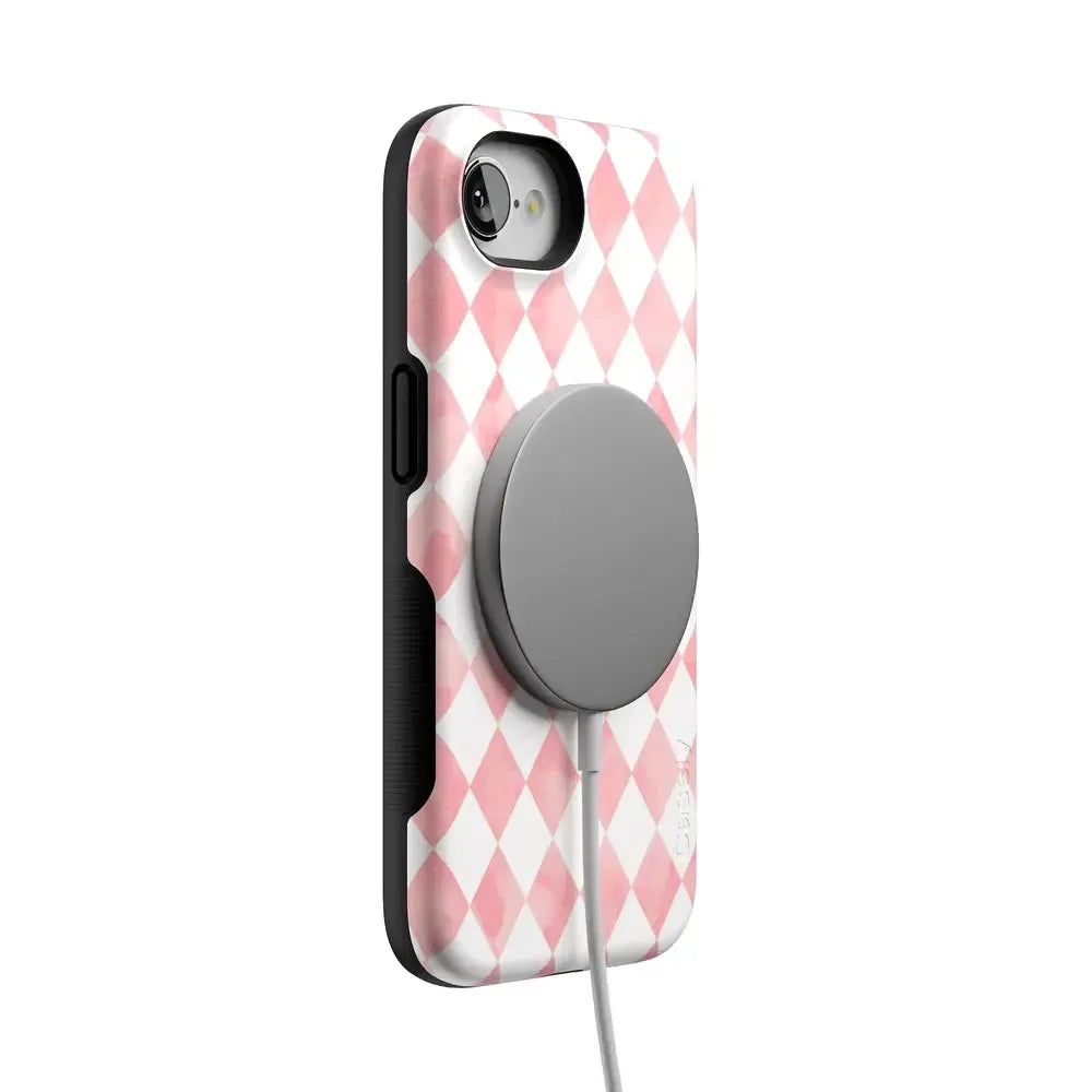 Queen of Diamonds | Pink Watercolor Case Phone Case Casetry