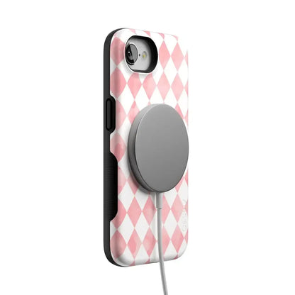 Queen of Diamonds | Pink Watercolor Case Phone Case Casetry