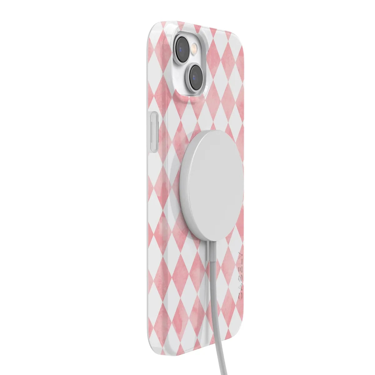Queen of Diamonds | Pink Watercolor Case Phone Case Casetry