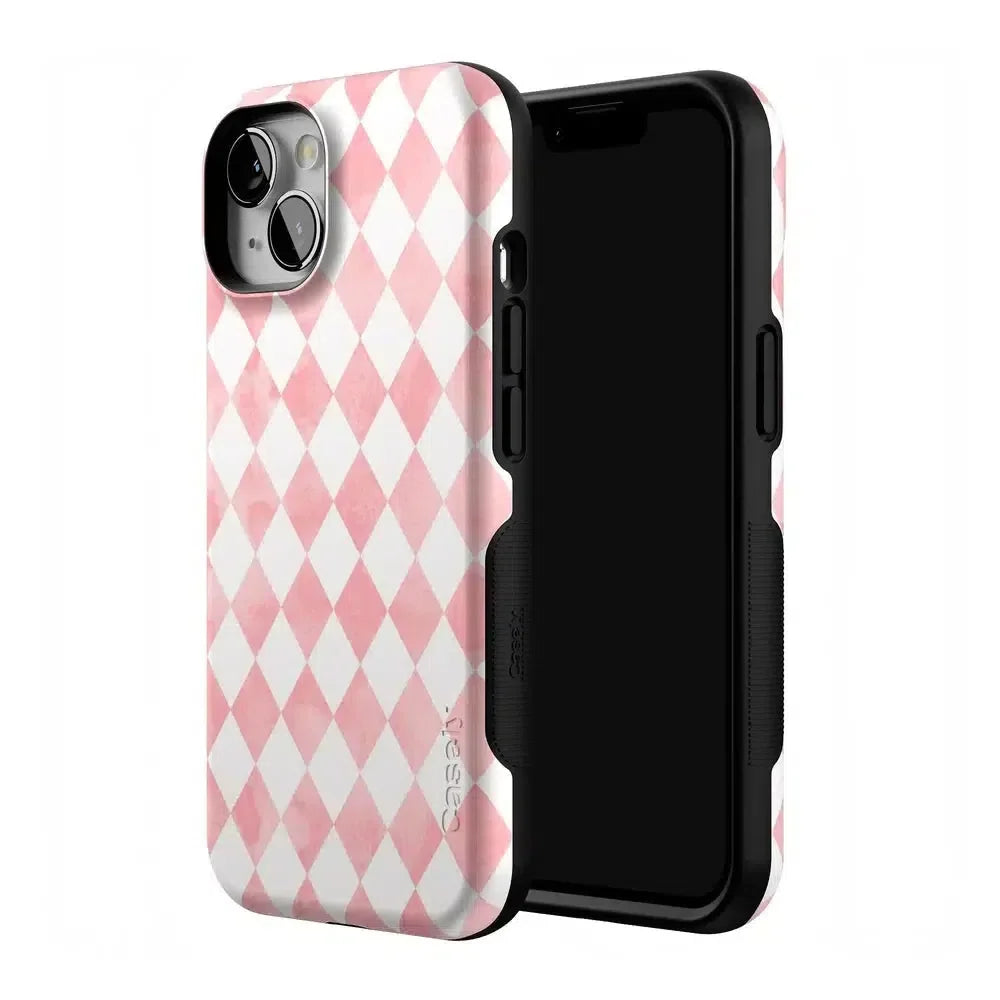 Queen of Diamonds | Pink Watercolor Case Phone Case Casetry