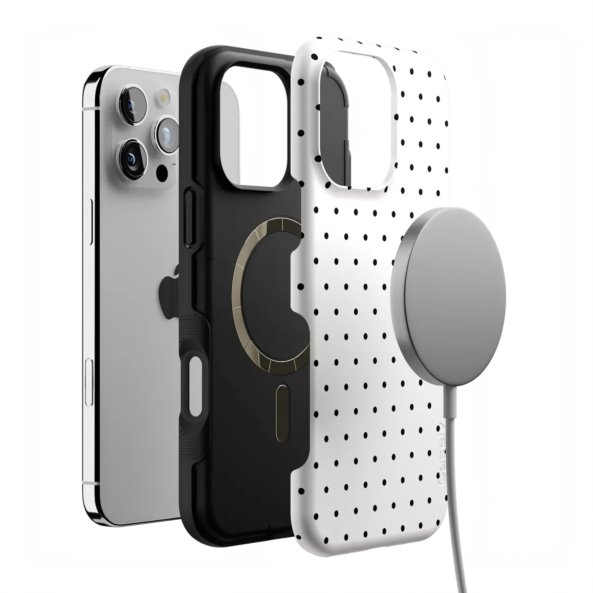 On the Dot | Black Polka Dot Case