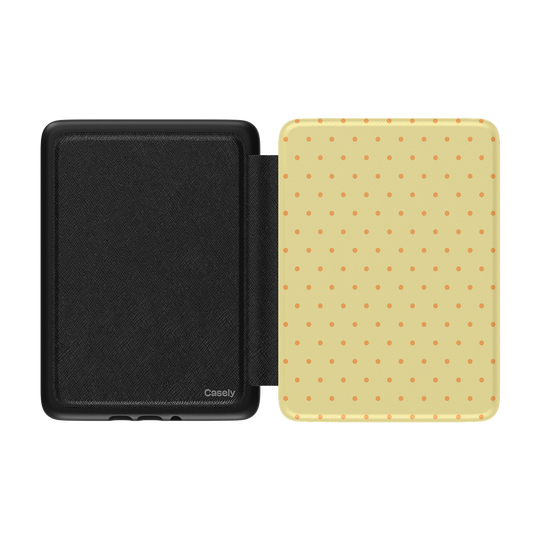 On the Dot | Yellow Polka Dot Kindle Case