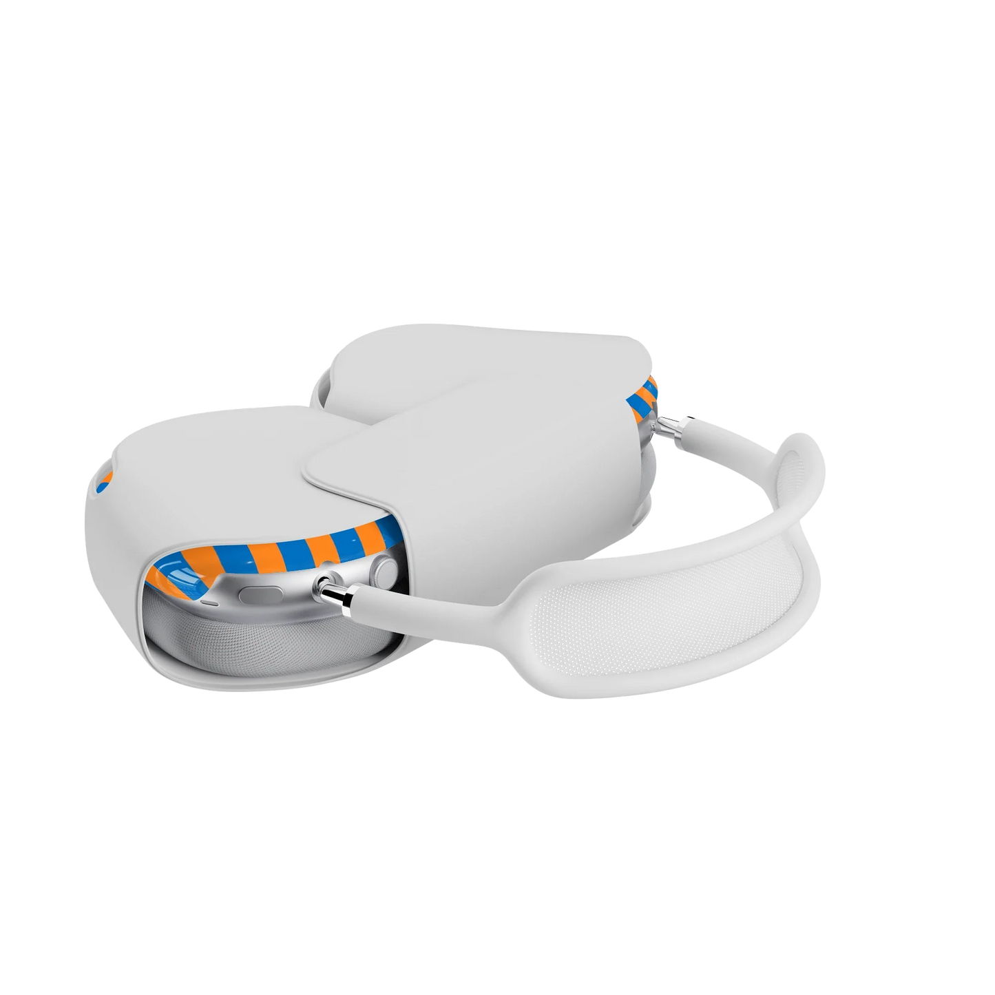 Go New York | Blue & Orange Stripes AirPods Max Case