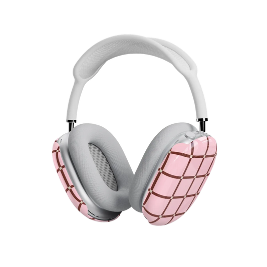 Uptown Gridlock | Pink Checkerboard AirPods Max Case